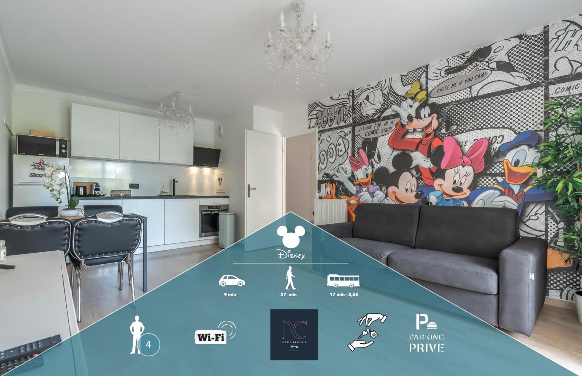 Disneyland-Paris 4Pers,Wifi, Parking Chessy  Εξωτερικό φωτογραφία